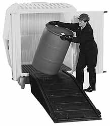 Enpac - 31" Wide x 15-1/2" High, Spill Containment Ramp - Americas Industrial Supply