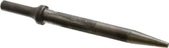 Made in USA - 6-1/2" OAL, 5/8" Shank Diam, Tapered Punch Chisel - Round Drive, Round Shank, Alloy Steel - Americas Industrial Supply