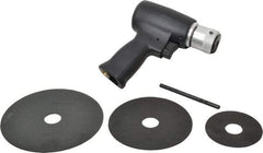 Florida Pneumatic - 3 to 5-1/2" Disc, 20,000 RPM, Pneumatic Handheld Disc Sander - 4 CFM, 1/4 NPT Inlet, 0.33 hp, 90 psi - Americas Industrial Supply