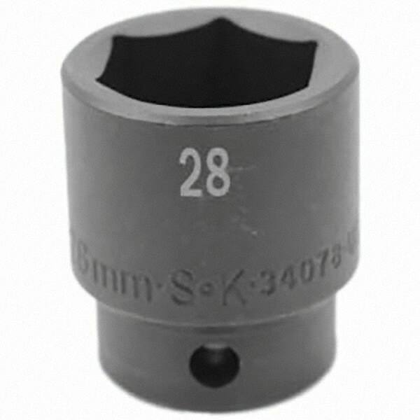 SK - Impact Socket - 1/2"DR 28MM IMPACT SOCKET - Americas Industrial Supply