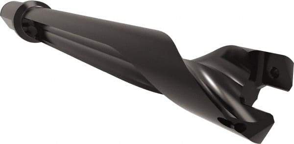 Allied Machine and Engineering - Series 26, 26 to 29mm Diam, 1-1/4" Diam Straight Shank with Flange, Straight Flute Spade Drill - 7-63/64" Max Depth, 9-5/8" Body Length, 11-29/32" OAL, Standard Length, Through Coolant - Americas Industrial Supply
