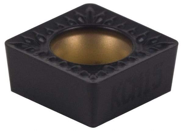 Kennametal - SCMT432 MP Grade KCP10 Carbide Turning Insert - TiCN/Al2O3 Finish, 90° Square, 1/2" Inscr Circle, 3/16" Thick, 1/32" Corner Radius - Americas Industrial Supply