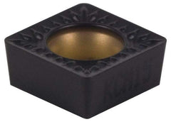 Kennametal - SCMT431 MP Grade KCM25 Carbide Turning Insert - TiN/TiCN/Al2O3 Finish, 90° Square, 1/2" Inscr Circle, 3/16" Thick, 1/64" Corner Radius - Americas Industrial Supply
