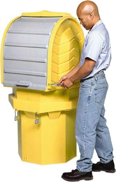 UltraTech - 70 Gal Sump, 800 Lb Capacity, 1 Drum, Polyethylene Spill Deck or Pallet - 34" Long x 34" Wide x 42" High, Liftable Fork, Low Profile, 1 Tank Drum Configuration - Americas Industrial Supply