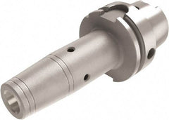 Seco - 3/8" Hole Diam, HSK63A Taper Shank Shrink Fit Tool Holder & Adapter - 4.724" Projection, 0.944" Nose Diam, 1.22" Clamping Depth, 40,000 RPM, Through Coolant - Exact Industrial Supply