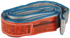 Lift-All - 6' Long x 2" Wide, 6,400 Lb Vertical Capacity, 1 Ply, Nylon Web Sling - 5,000 Lb Choker Capacity - Americas Industrial Supply