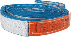 Lift-All - 10' Long x 2" Wide, 12,400 Lb Vertical Capacity, 2 Ply, Nylon Web Sling - 9,900 Lb Choker Capacity - Americas Industrial Supply