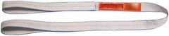 Lift-All - 8' Long x 6" Wide, 16,300 Lb Vertical Capacity, 2 Ply, Polyester Web Sling - 13,000 Lb Choker Capacity - Americas Industrial Supply