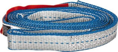 Lift-All - 10' Long x 1" Wide, 1,600 Lb Vertical Capacity, 1 Ply, Polyester Web Sling - 1,250 Lb Choker Capacity - Americas Industrial Supply