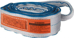Lift-All - 10' Long x 3" Wide, 8,600 Lb Vertical Capacity, 2 Ply, Polyester Web Sling - 6,900 Lb Choker Capacity - Americas Industrial Supply