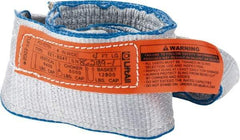 Lift-All - 4' Long x 4" Wide, 6,400 Lb Vertical Capacity, 1 Ply, Polyester Web Sling - 5,000 Lb Choker Capacity - Americas Industrial Supply