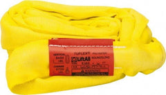 Lift-All - 6' Long x 1-3/4" Wide, Polyester Web Sling - 6,700 Lb Choker Capacity, 1-1/8" Diam Chain, Yellow - Americas Industrial Supply