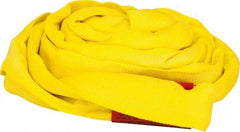 Lift-All - 8' Long x 1-3/4" Wide, Polyester Web Sling - 6,700 Lb Choker Capacity, 1-1/8" Diam Chain, Yellow - Americas Industrial Supply