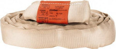 Lift-All - 8' Long x 1-7/8" Wide, Polyester Web Sling - 8,500 Lb Choker Capacity, 1-1/8" Diam Chain, Tan - Americas Industrial Supply
