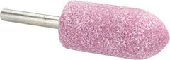 Tru-Maxx - 7/8" Head Diam x 2" Thickness, A11, Pointed Tree End, Aluminum Oxide Mounted Point - Pink, Medium Grade, 60 Grit, 25,420 RPM - Americas Industrial Supply