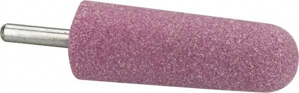 Tru-Maxx - 1" Head Diam x 2-3/4" Thickness, A3, Tree End, Aluminum Oxide Mounted Point - Pink, Medium Grade, 60 Grit, 15,530 RPM - Americas Industrial Supply
