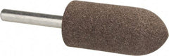 Tru-Maxx - 7/8" Head Diam x 2" Thickness, A11, Pointed Tree End, Aluminum Oxide Mounted Point - Medium Grade, 60 Grit, 25,420 RPM - Americas Industrial Supply
