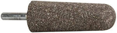 Tru-Maxx - 1" Head Diam x 2-3/4" Thickness, A3, Tree End, Aluminum Oxide Mounted Point - Medium Grade, 60 Grit, 15,530 RPM - Americas Industrial Supply