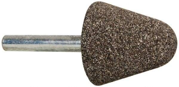 Tru-Maxx - 1-1/4" Head Diam x 1-1/4" Thickness, A4, Tree End, Aluminum Oxide Mounted Point - Medium Grade, 60 Grit, 28,550 RPM - Americas Industrial Supply