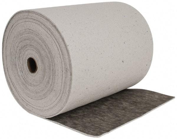Brady SPC Sorbents - 53 Gal Capacity per Package, Universal Roll - 150' Long x 28-1/2" Wide, Gray, Cellulose - Americas Industrial Supply