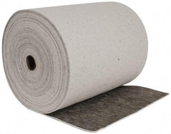 Brady SPC Sorbents - 53 Gal Capacity per Package, Universal Roll - 150' Long x 28-1/2" Wide, Gray, Cellulose - Americas Industrial Supply