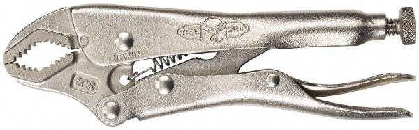 Irwin - 7" OAL Curved Jaw Locking Pliers - 3/4" Jaw Width, 1-7/8" Jaw Depth, 1-5/8" Jaw Opening, Standard Handle - Americas Industrial Supply