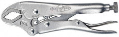 Irwin - 5" OAL Curved Jaw Locking Pliers - 3/4" Jaw Width, 2-1/4" Jaw Depth, 1-1/2" Jaw Opening, Standard Handle - Americas Industrial Supply