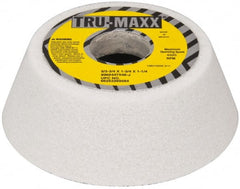 Tru-Maxx - 5" Diam, 1-3/4" Hole Size, 1-3/4" Overall Thickness, 46 Grit, Type 11 Tool & Cutter Grinding Wheel - Coarse Grade, Aluminum Oxide, J Hardness, 4,585 RPM - Americas Industrial Supply