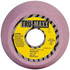 Tru-Maxx - 5" Diam, 1-1/4" Hole Size, 1-3/4" Overall Thickness, 80 Grit, Type 11 Tool & Cutter Grinding Wheel - Medium Grade, Aluminum Oxide, K Hardness, 4,585 RPM - Americas Industrial Supply