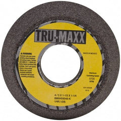 Tru-Maxx - 4" Diam, 1-1/4" Hole Size, 1-1/2" Overall Thickness, 46 Grit, Type 11 Tool & Cutter Grinding Wheel - Coarse Grade, Aluminum Oxide, K Hardness, 5,730 RPM - Americas Industrial Supply