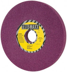 Tru-Maxx - 7" Diam x 1-1/4" Hole x 3/4" Thick, J Hardness, 60 Grit Surface Grinding Wheel - Aluminum Oxide, Type 1, Medium Grade, 3,600 Max RPM, No Recess - Americas Industrial Supply