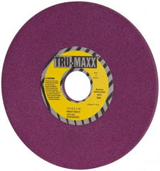 Tru-Maxx - 7" Diam x 1-1/4" Hole x 1/4" Thick, K Hardness, 80 Grit Surface Grinding Wheel - Aluminum Oxide, Type 1, Medium Grade, 3,600 Max RPM, No Recess - Americas Industrial Supply