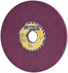 Tru-Maxx - 8" Diam x 1-1/4" Hole x 1/2" Thick, J Hardness, 46 Grit Surface Grinding Wheel - Aluminum Oxide, Type 1, Coarse Grade, 3,600 Max RPM, No Recess - Americas Industrial Supply