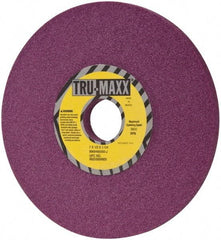 Tru-Maxx - 7" Diam x 1-1/4" Hole x 1/2" Thick, J Hardness, 60 Grit Surface Grinding Wheel - Aluminum Oxide, Type 1, Medium Grade, 3,600 Max RPM, No Recess - Americas Industrial Supply