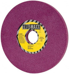 Tru-Maxx - 7" Diam x 1-1/4" Hole x 1/2" Thick, J Hardness, 80 Grit Surface Grinding Wheel - Aluminum Oxide, Type 1, Medium Grade, 3,600 Max RPM, No Recess - Americas Industrial Supply