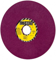 Tru-Maxx - 8" Diam x 1-1/4" Hole x 1/4" Thick, J Hardness, 80 Grit Surface Grinding Wheel - Aluminum Oxide, Type 1, Medium Grade, 3,600 Max RPM, No Recess - Americas Industrial Supply