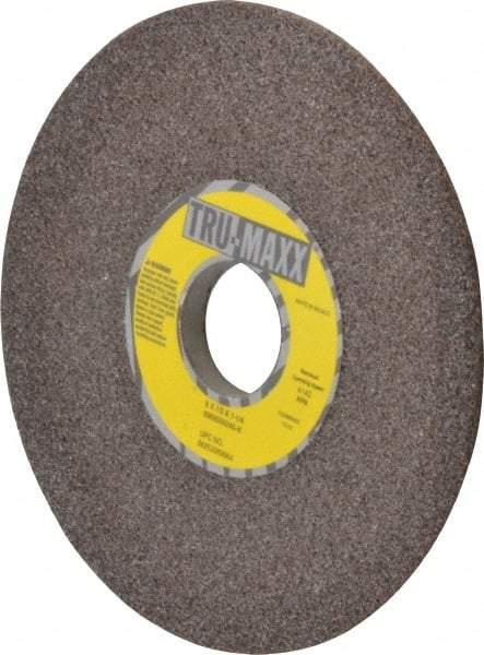 Tru-Maxx - 6" Diam, 1-1/4" Hole Size, 1/2" Overall Thickness, 46 Grit, Type 12 Tool & Cutter Grinding Wheel - Coarse Grade, Aluminum Oxide, K Hardness, 4,140 RPM - Americas Industrial Supply