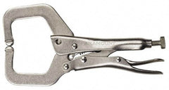 Paramount - 11" OAL C-Clamp Locking Pliers - 2-5/8" Jaw Depth, 3-3/8" Jaw Opening, Standard Handle - Americas Industrial Supply