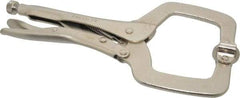 Paramount - 11" OAL C-Clamp Locking Pliers - 2-5/8" Jaw Depth, 3-3/8" Jaw Opening, Standard Handle - Americas Industrial Supply