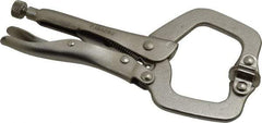 Paramount - 6" OAL C-Clamp Locking Pliers - 1-1/2" Jaw Depth, 2" Jaw Opening, Standard Handle - Americas Industrial Supply