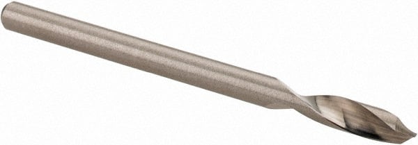 Accupro - 1/8" Body Diam, 90°, 2" OAL, Solid Carbide Spotting Drill - Americas Industrial Supply