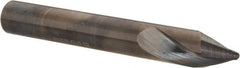 Accupro - 3/8" Body Diam, 60°, 3" OAL, Solid Carbide Spotting Drill - Americas Industrial Supply