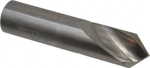 Accupro - 7/8" Body Diam, 90°, 4" OAL, Solid Carbide Spotting Drill - Americas Industrial Supply