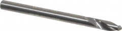 Accupro - 4mm Body Diam, 120°, 51mm OAL, Solid Carbide Spotting Drill - Americas Industrial Supply