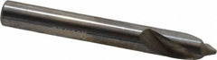 Accupro - 8mm Body Diam, 90°, 63mm OAL, Solid Carbide Spotting Drill - Americas Industrial Supply