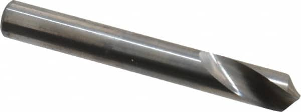 Accupro - 8mm Body Diam, 120°, 63mm OAL, Solid Carbide Spotting Drill - Americas Industrial Supply