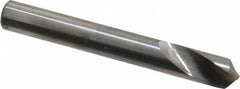 Accupro - 8mm Body Diam, 120°, 63mm OAL, Solid Carbide Spotting Drill - Americas Industrial Supply