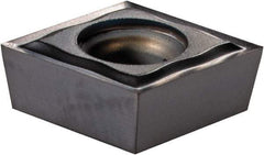 Kennametal - CCGT32.50.2 62 Grade SP4019 Carbide Turning Insert - 80° Diamond, 3/8" Inscr Circle, 5/32" Thick, 0.004" Corner Radius - Americas Industrial Supply