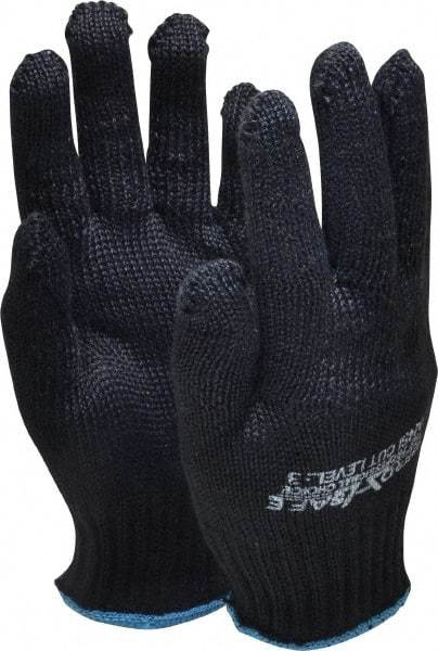 PRO-SAFE - Size S (7), ANSI Cut Lvl 3, Kevlar Cut Resistant Gloves - Knit Wrist, Black, Paired - Americas Industrial Supply