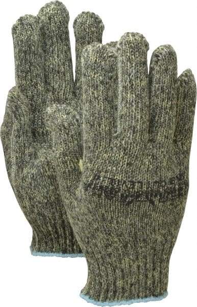 PRO-SAFE - Size S (7), ANSI Cut Lvl 4, ATA/Steel Cut Resistant Gloves - Knit Wrist, Green, Paired - Americas Industrial Supply